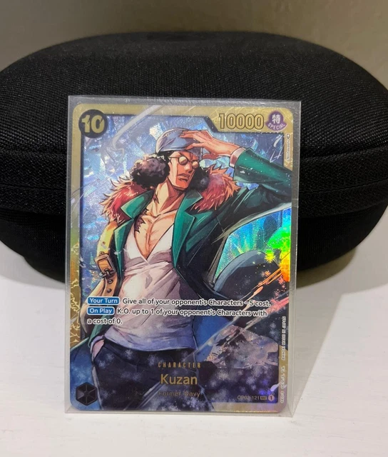 ONE PIECE CARD Game Kuzan OP02121 SEC English Paramount War TCG Secret