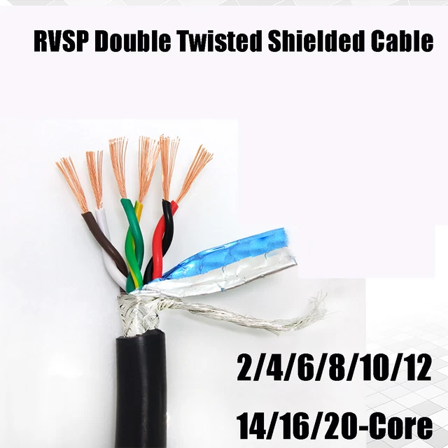 RVSP 485 SIGNAL Wire Double Twisted Shielded Cable 2/4/6/8/10/12/14/16