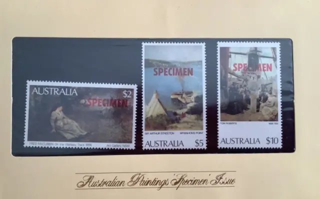 Australia 1984 Australian Paintings Specimen Issue Presentation Pack Mint Stamps