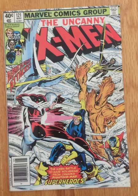 Uncanny X-Men #121 1st Alpha Flight Marvel Comics Wolverine John Byrne 1979 =