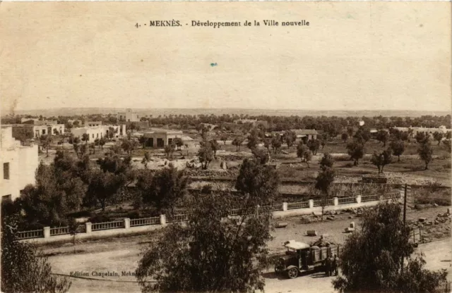CPA AK MAROC MEKNES - Developpement de la Ville nouvelle (280820)