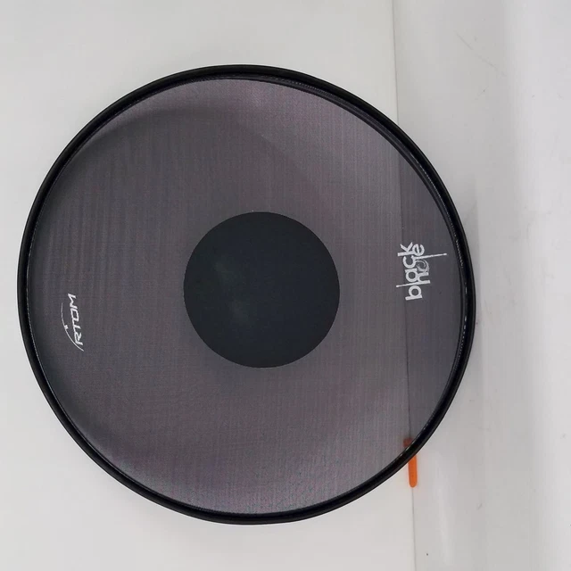 RTOM Black Hole Snap-on Mesh Bass Drum Practice Pad, Untested