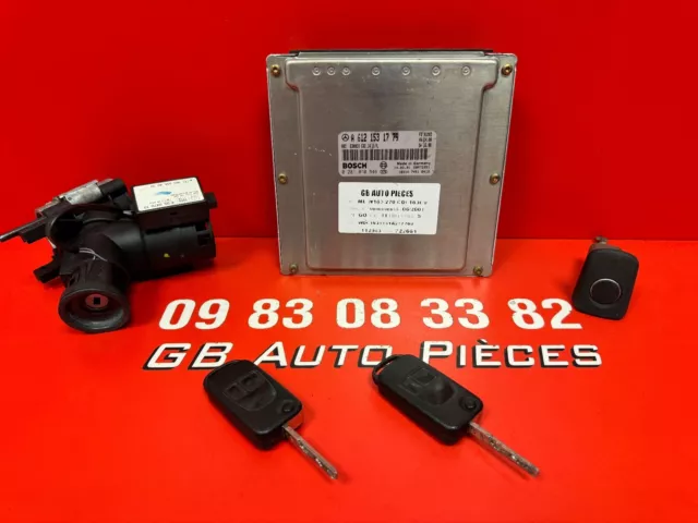 Mercedes Classe Ml W163 270 Cdi Kit Demarrage Calculateur A6121531779 0281010546