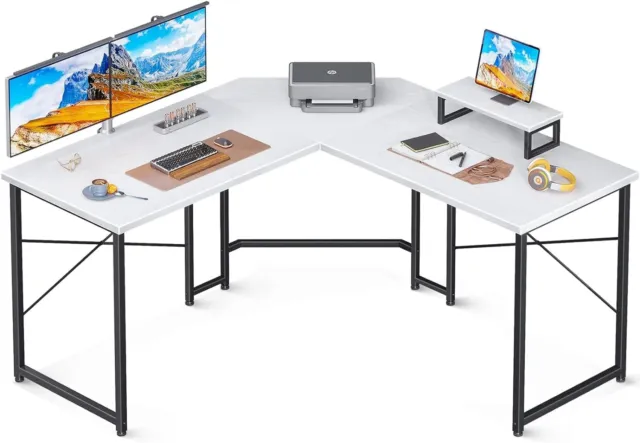 ODK L Shaped Gaming Desk, 51 Inch Computer Desk with Monitor Stand, PC Gaming...