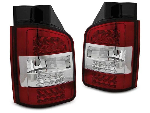LED Tagfahrlicht für VW T5 Transporter 03-09 chrom Tagfahrleuchten