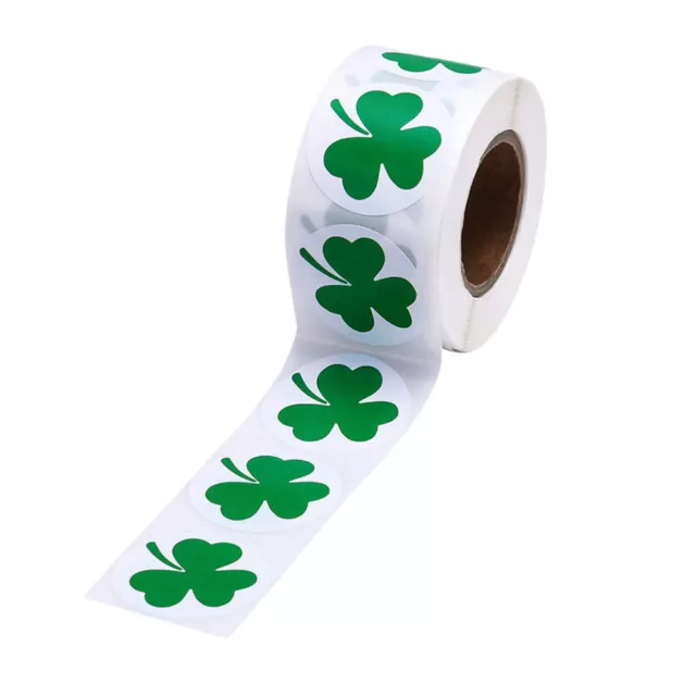 Child Shamrock Glitter Stickers St. Patricks Day Party Decoration Irish Green