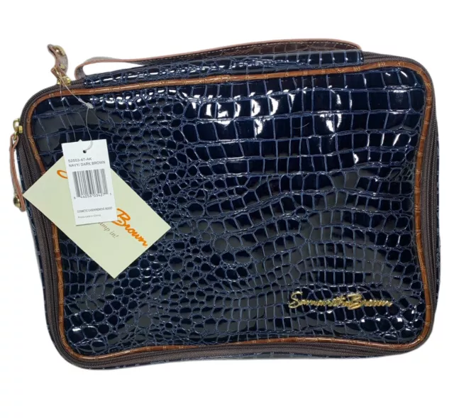 Designer Samantha Brown Luggage Bag/ Cosmetic Case