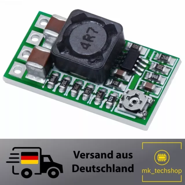 Mini Step Down Spannungsregler 1,8V 2,5V 3,3V 5V 9V 12V 3A Modul DC-DC Wandler