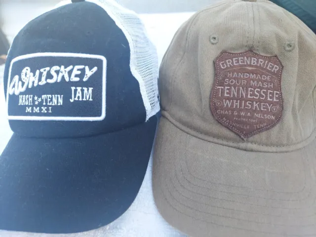 Nashville, Whiskey, Themed Caps. Lot Of 2.