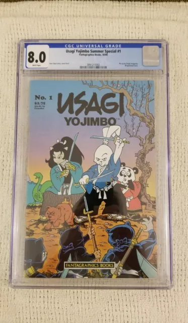 Usagi Yojimbo Summer Special #1 Stan Sakai CGC GRADE 8.0 Fantagraphics Aragones!