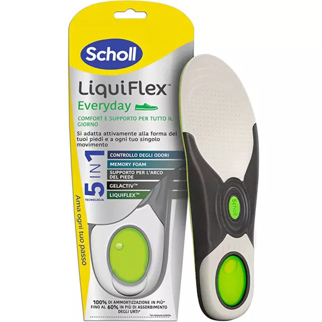 Scholl LiquiFlex Plantari Everyday Comfort Quotidiano Scarpe Stivali 41 - 46.5