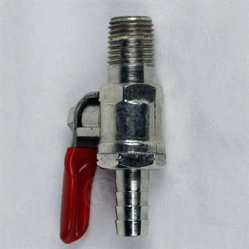 Beer Tap Co2 Nitrogen Gas Shutoff  Air Line Valve Kegerator 5/16" barb  1/4" NPT