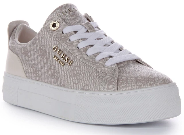 Guess Ellies – Scarpe Da Ginnastica Donna Con Dettagli Graffiti Metallici, Chiusura Con Lacci - 2