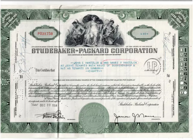 Studebaker-Packard Corp., 1954, green, VF