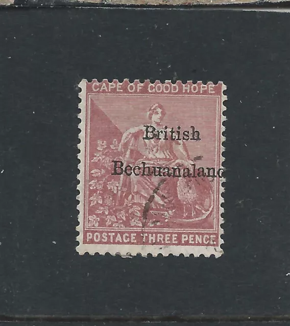 BECHUANALAND 1885-87 3d PALE CLARET USED SG 2 CAT £75