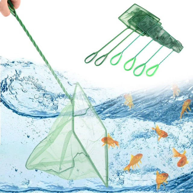 1x aquarium fish tank square shrimp small betta tetra fish net 3"-10" six si-wf