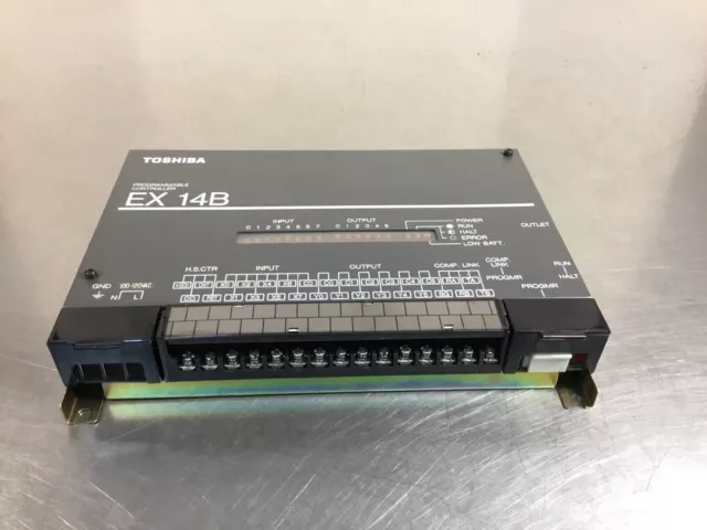 Toshiba EX14B Programmable Controller EX14B-1MARB1 100-120 VAC             3E-10