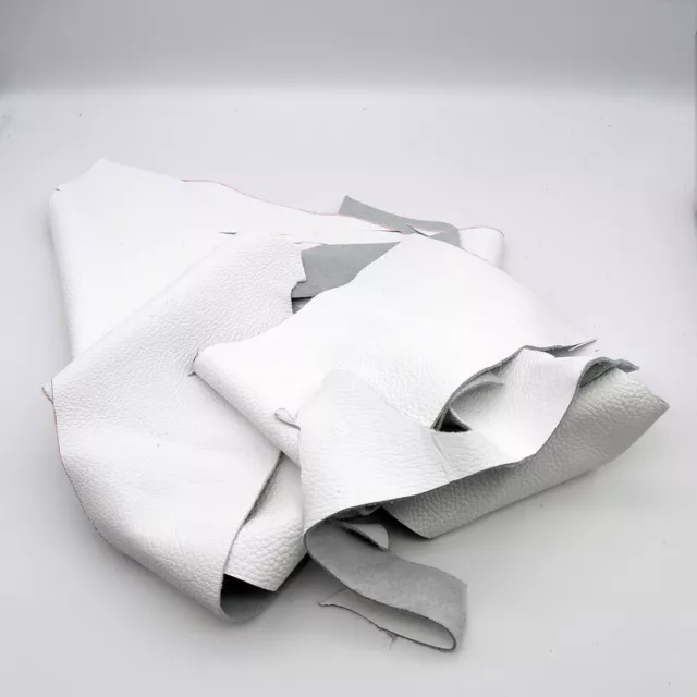 7,80€/kg Lederreste Weiß Paket 500 g echtes Leder
