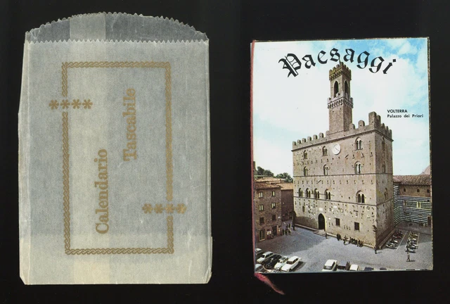 calendarietto da barbiere PAESAGGI 1985