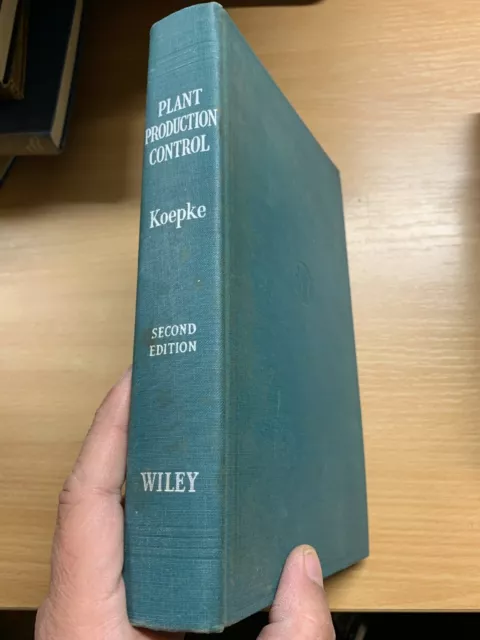 Raro 1951" Planta Producción Control "Charles A Koepke Libro de Tapa Dura (P6)