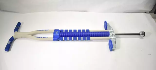 Pro Sport New Bounce Pogo Stick Silicon Ring Grip Blue Gray Sport Edition