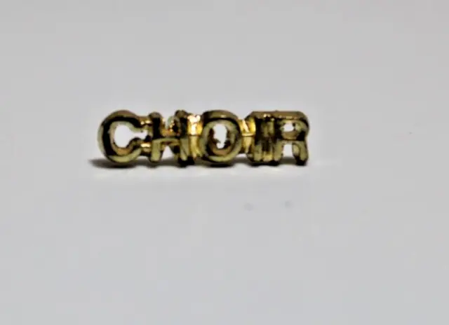 Small Show Choir  Badge Lapel Pin Letter Word