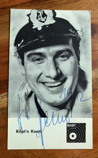 Heino Conty Autograph Card 3 5/16x5 11/16in Autographed Signed