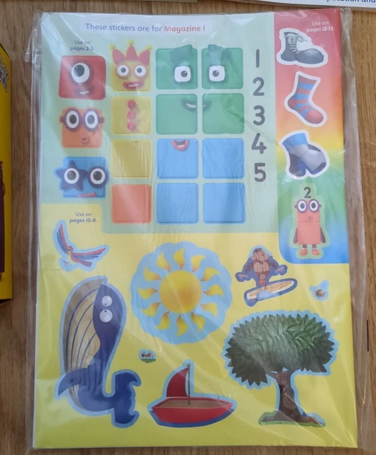 NUMBERBLOCKS MATHS PROGRAMME Set CBeebies 3 Magazines Blocks 1-10 Home ...