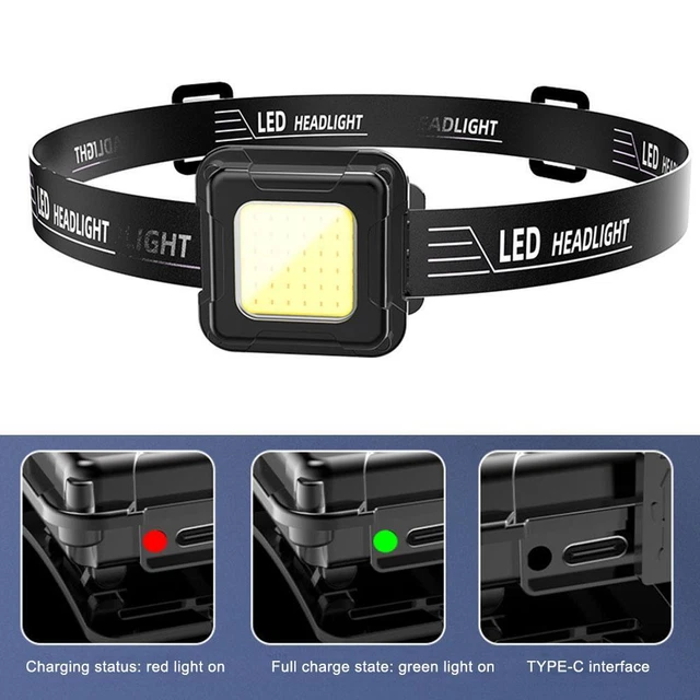 L2 LED Super Bright Outdoor Headlamp 3 Mode Rechargeable Rechargeables USB N3S3