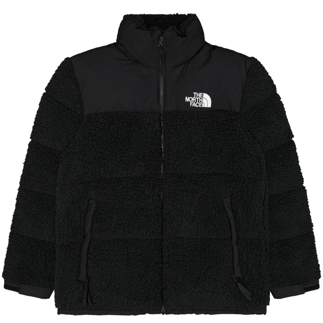 Giacca Nuptse The North Face nera alta pila taglia XL extra large
