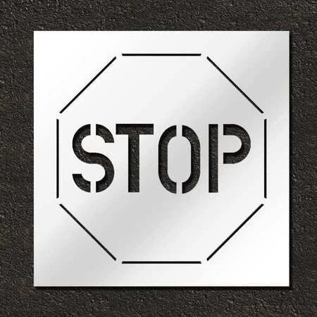 RAE STL-116-13001 Stencil,Stop,30 in