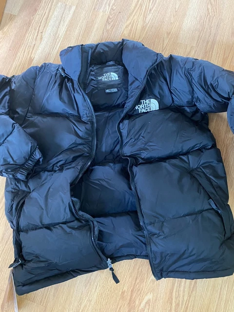 BLACK The North Face Nuptse Down Jacket 700 Fill M Medium