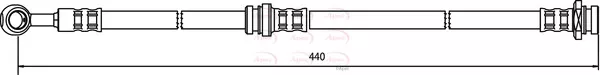 Brake Hose fits SUZUKI WAGON R RB 413 1.3 Front 00 to 06 With ABS Hydraulic Apec