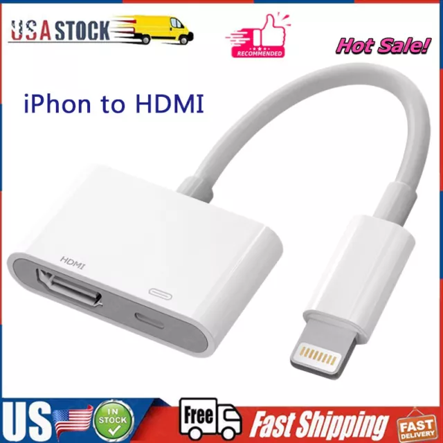 Lightning Digital AV Adapter for iPhone Lightning to HDMI adapter HDMI 1080P