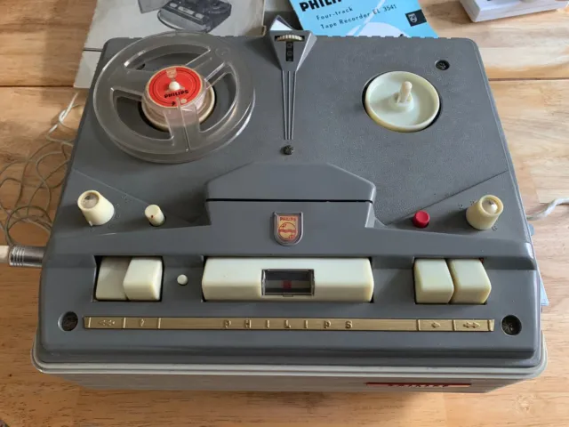 PHILLIPS REEL TO Reel tape recorder EL 3541. Approximately 14 inches long.  £39.99 - PicClick UK