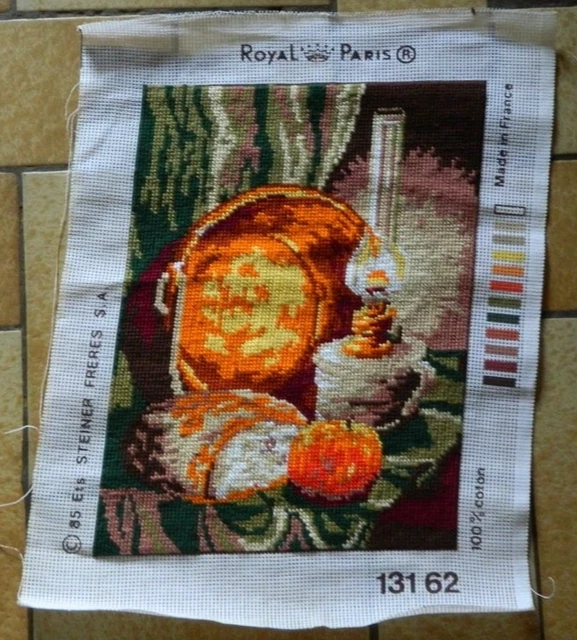 Kit Canevas Steiner Frères Paris - 'La Laitière' - Royal Paris, Vintage