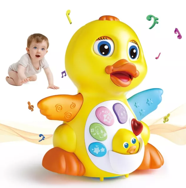 Dancing Duck Musical Toys Light Up Swinging Duck Educational Gift Kids 18M+