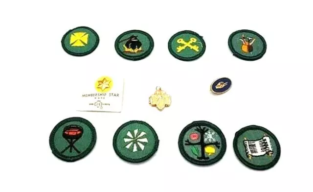 14 UNUSED GIRL SCOUT PATCHES