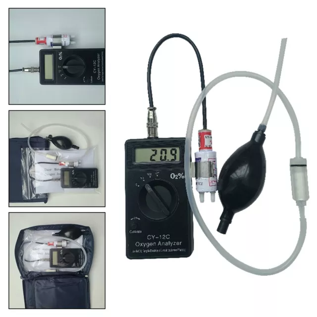 Détecteur d'oxygène compact analyseur analyse précise en milieu médical