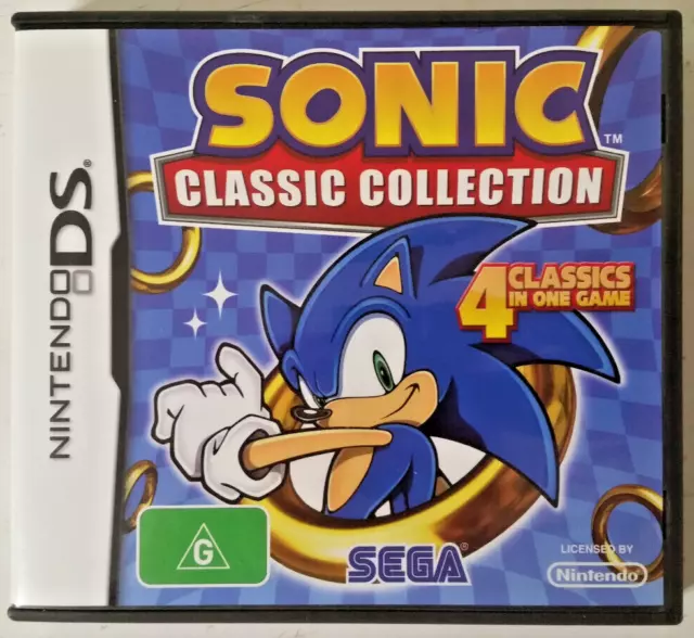 Sealed Nintendo DS Sonic Classic Collection 4 Games in 1 Sega Video Game