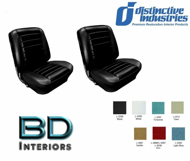 1965 Chevy El Camino Front Bucket Seat Upholstery By Distinctive Ind. ANY COLOR!