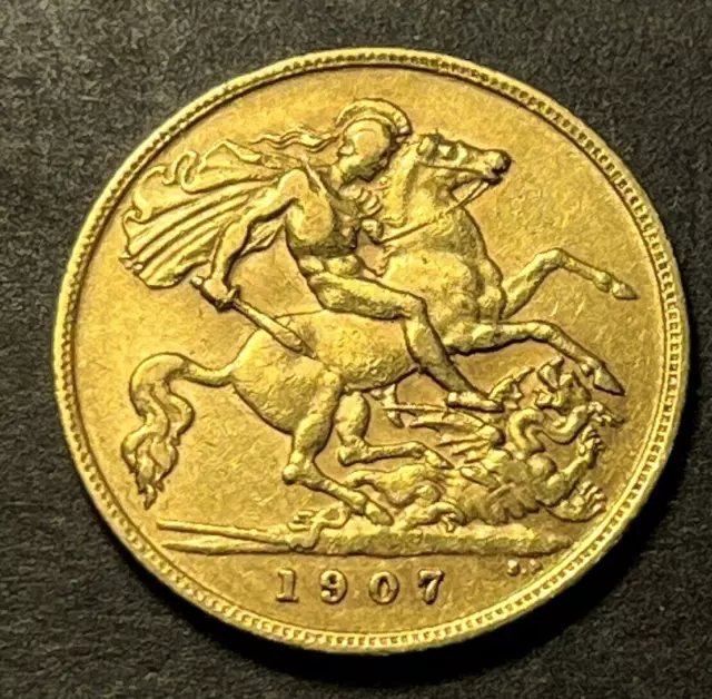 Great Britain: 1907 Gold Half Sovereign