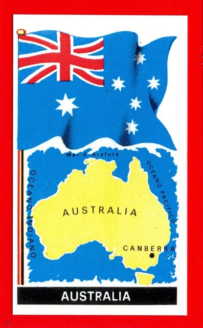 BANDIERE DEL MONDO -Fol.bo 1967- Figurina-Sticker n. 145 - AUSTRALIA ...