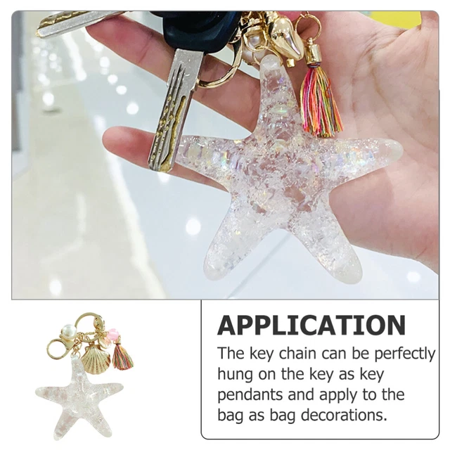 Beach Keyring Key Pendant Simple Keychain Decoracion Para Cuartos Conch 7