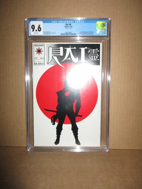 Rai 0 CGC 9.6 W 1st BLOODSHOT Death X-O Manowar Pre-Unity Valiant 1992 NM+ KEY!