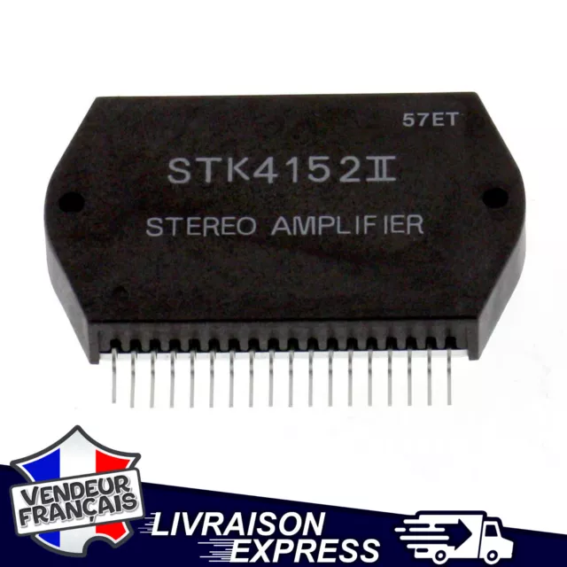 Stk4152Ii Amplificateur Audio Stereo Hybrid Ic Zip18 (1698)