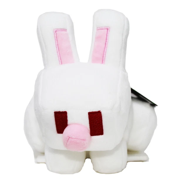 MINECRAFT 8& WHITE Rabbit Plush from Mattel Soft Plush Toy For Children ...