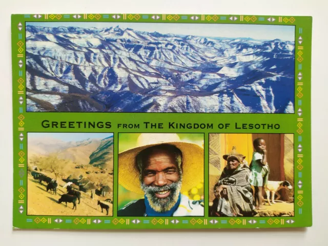 Greetings from The Kingdom of Lesotho Picture Postcard