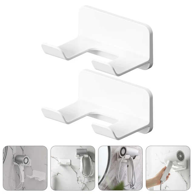 2 piezas secador de pelo estante para secador de pelo doméstico soporte para almacenamiento secador de pelo