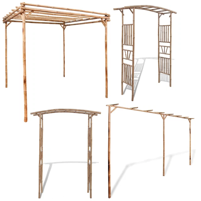 ROSENBOGEN PERGOLA BAMBUS Garten Pavillon Spalier Rankhilfe Rankgitter